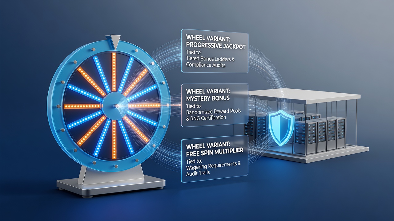 Regulatory compliance dashboard showing bonus allocation across mobile wheel variants